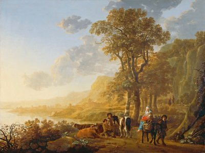 De Vlucht naar Egypte door Aelbert Cuyp